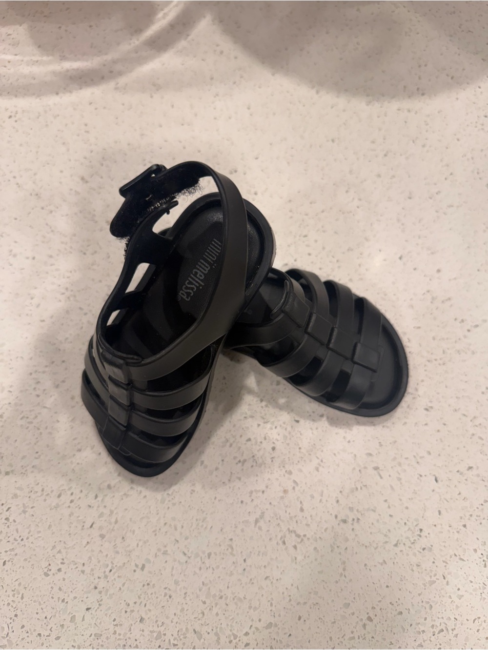 Black Mini Melissa Toddler Shoes